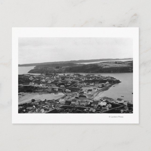 Aerial view of Kodiak, Alaska Photograph Postcard (Front)