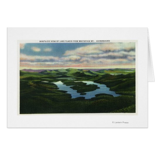 Aerial View of Lake Placid Cards (Front Horizontal)
