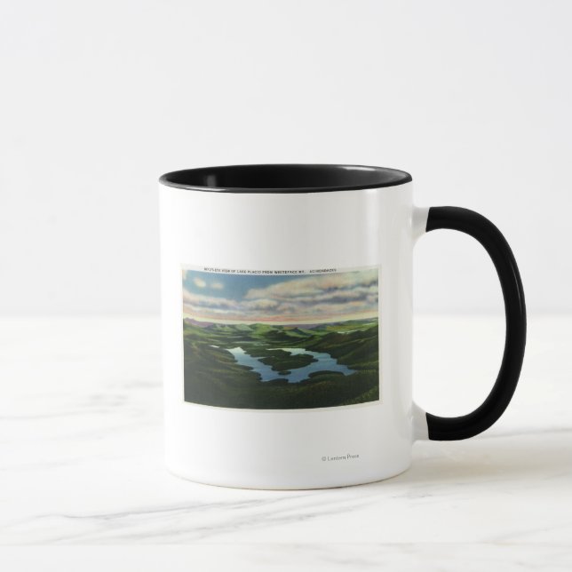 Aerial View of Lake Placid Mug (Right)