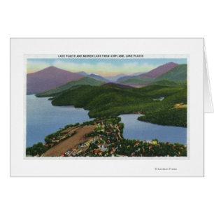 Aerial View of Lakes Placid and Mirror Cards