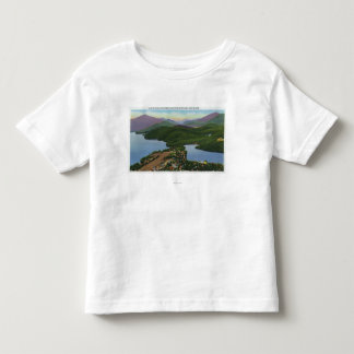 Aerial View of Lakes Placid and Mirror Toddler T-shirt