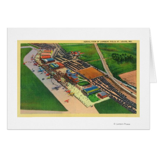 Aerial View of Lambert Air FieldSt. Louis, MO Cards (Front Horizontal)