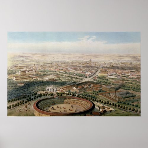 Aerial View of Madrid from the Plaza de Toros Poster