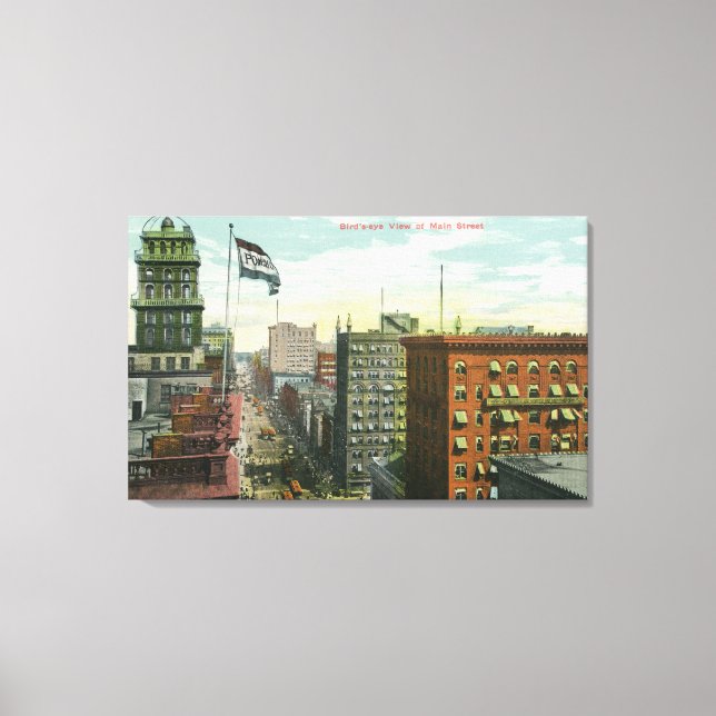 Aerial View of Main Street Canvas Print (Front)