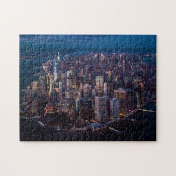 Aerial View Of Manhattan Jigsaw Puzzle by iconicnewyork at Zazzle