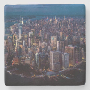 Aerial View of Manhattan Stone Coaster