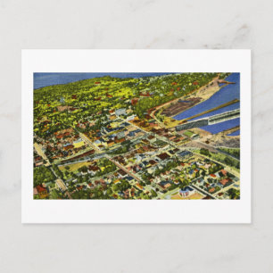 Aerial View of Marquette, Michigan Postcard