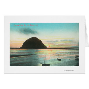 Aerial View of Morrow Rock and the Bay Cards