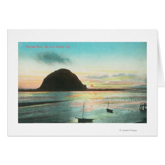 Aerial View of Morrow Rock and the Bay Cards (Front Horizontal)
