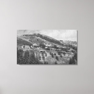 Aerial View of Mountain View Ranch Canvas Print