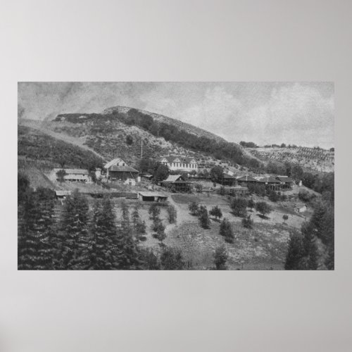 Aerial View of Mountain View Ranch Poster