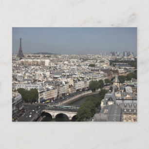 aerial view of PARIS Postcard