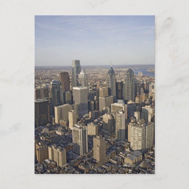 Aerial view of Philadelphia, Pennsylvania Postcard (Front)