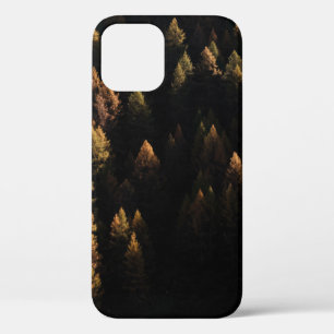 Aerial view of pine trees iPhone 12 case