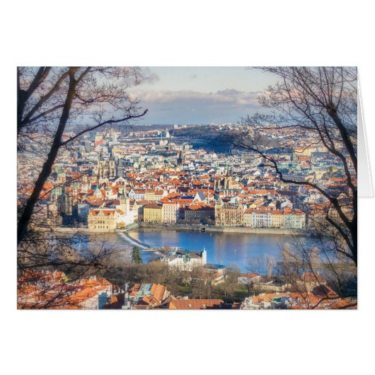 Aerial view of Prague Cards (Front Horizontal)