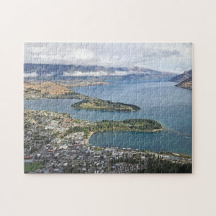 Aerial view of Queenstown, New Zealand Jigsaw Puzzle