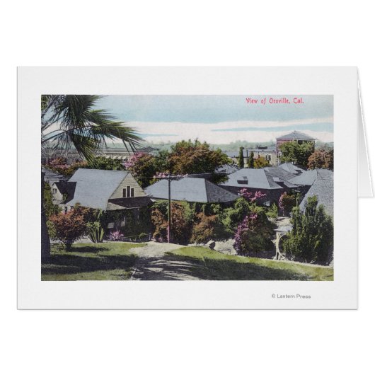 Aerial View of Residence SectionOroville, CA Cards (Front Horizontal)