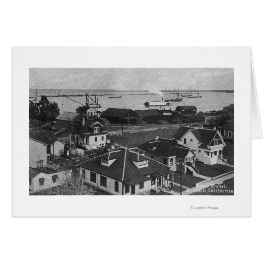 Aerial View of Residences and River Front Cards (Front Horizontal)