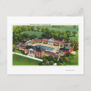 Aerial View of Saratoga Spa Recreation Center Postcard