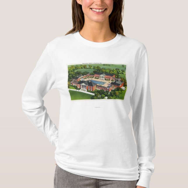 Aerial View of Saratoga Spa Recreation Center T-Shirt (Front)
