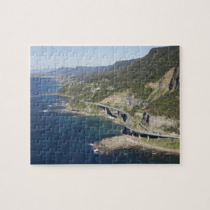Aerial view of Sea Cliff Bridge near Wollongong, 2 Jigsaw Puzzle