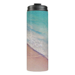 Aerial view of seashore thermal tumbler