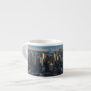 Aerial view of Seattle city skyline Espresso Cup