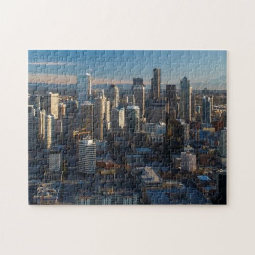 Aerial view of Seattle city skyline Jigsaw Puzzle