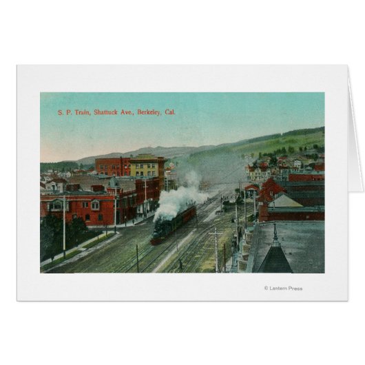 Aerial View of Shattuck Ave SP Train Cards (Front Horizontal)