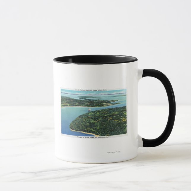 Aerial View of Somes Sound Entrance Mug (Right)