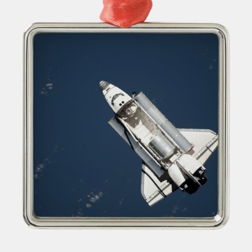 Aerial view of Space Shuttle Discovery 2 Metal Ornament