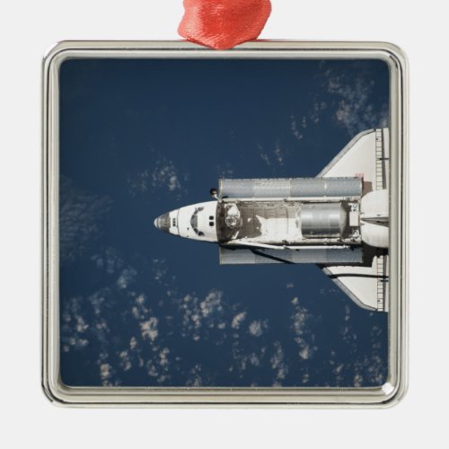 Aerial view of Space Shuttle Discovery 3 Metal Ornament