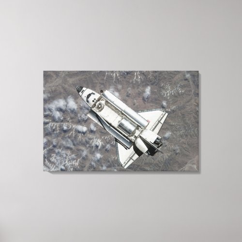 Aerial view of Space Shuttle Discovery Canvas Print