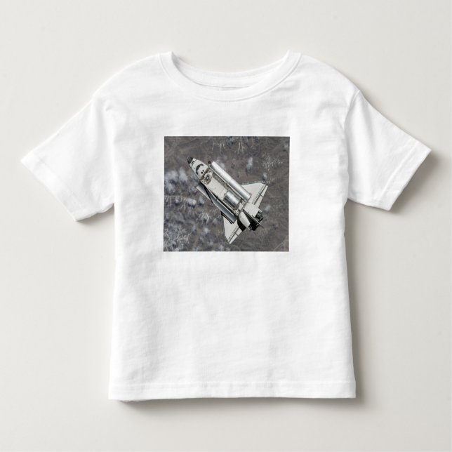 Aerial view of Space Shuttle Discovery Toddler T-shirt (Front)