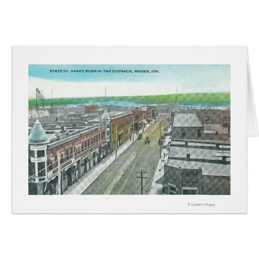 Aerial View of State Street and Snake River (Front Horizontal)