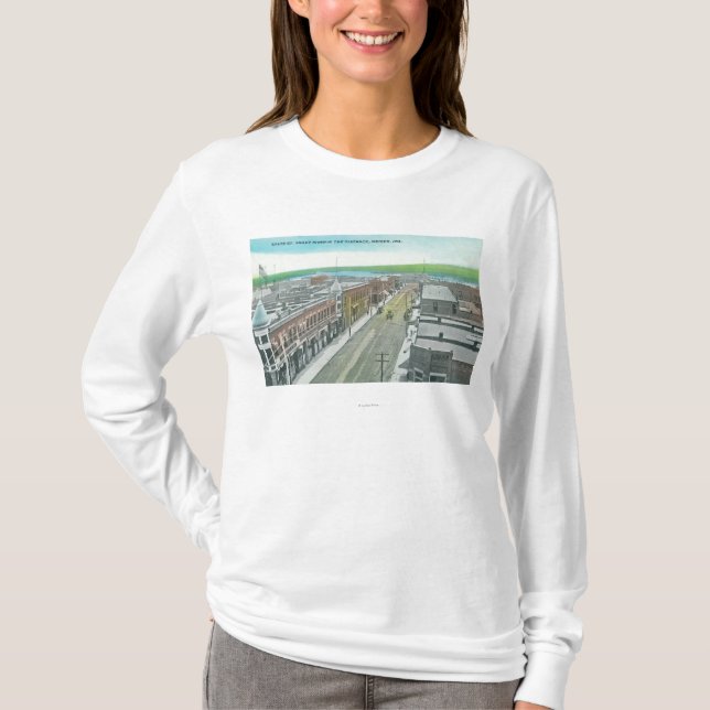 Aerial View of State Street and Snake River T-Shirt (Front)