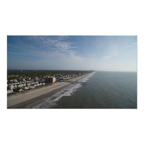 Aerial view of Surfside Beach SC Photo Print