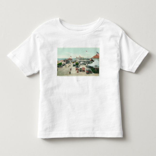 Aerial View of Tent City and Amusement Plaza Toddler T-shirt (Front)