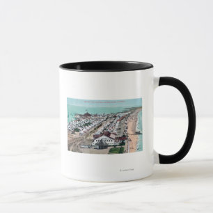 Aerial View of Tent City from Hotel del Coronado Mug