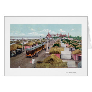 Aerial View of Tent CityCoronado Beach, CA Cards