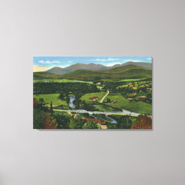 Aerial View of the 60 Meter Olympic Ski Jump Canvas Print (Front)