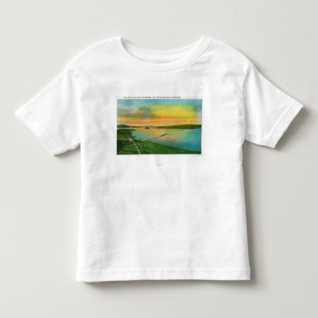 Aerial View of the Bay Bridge to Hayward, CA Toddler T-shirt (Front)
