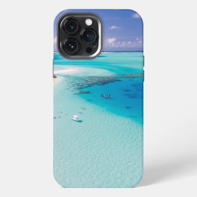 Aerial View of the Beach Iphone Case (Back)