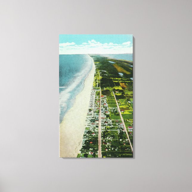 Aerial View of the Beachfront Canvas Print (Front)