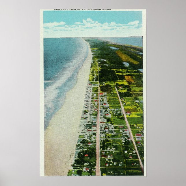 Aerial View of the Beachfront Poster (Front)