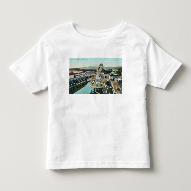 Aerial View of the Chutes Toddler T-shirt (Front)