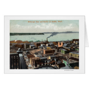 Aerial View of the City and Harbor