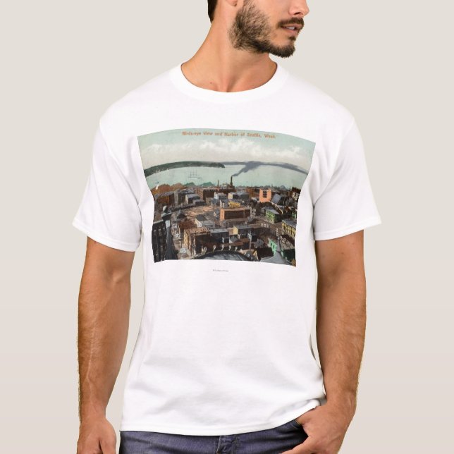 Aerial View of the City and Harbor T-Shirt (Front)