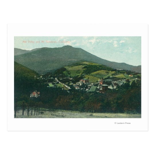 Aerial View of the City and Mt. Tamalpais Postcard