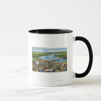 Aerial View of the City and the Connecticut Mug
